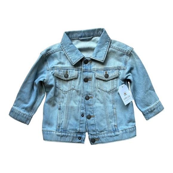 Stylish Light Blue Kids Denim Jacket - Picture 1 of 5